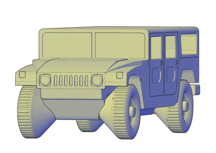 Hummer H1 3D Print 195650