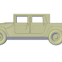 Hummer H1 double cabine pickup - Thumbnail 3