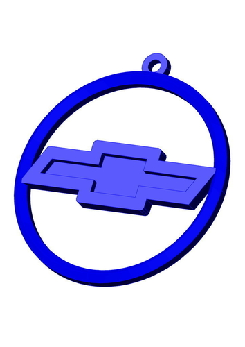 Chevy logo keychain  3D Print 195670