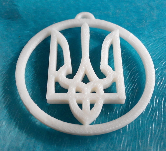 Ukrainian symbol in a circle 3D Print 195678