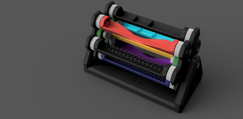 Clockwork pen carousel