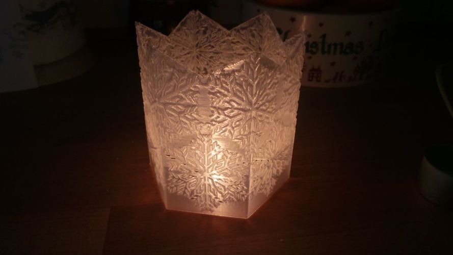 Snowflake Light holder 3D Print 19571