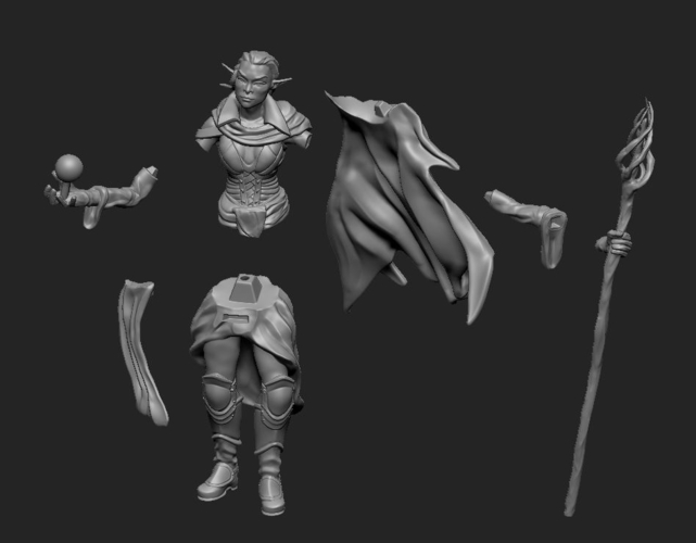 Mage Elf 3D Print 195806