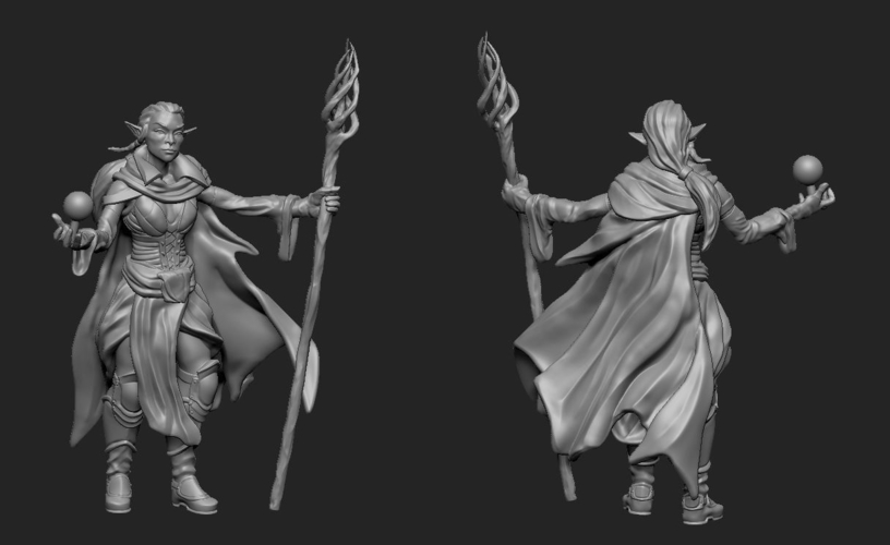 Mage Elf 3D Print 195807