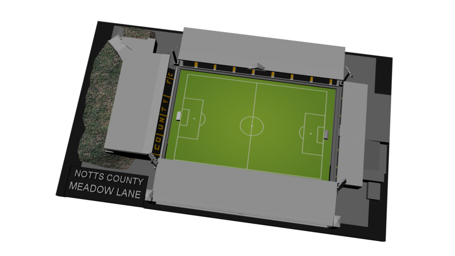 Notts County - Meadow Lane 3D Print 195808