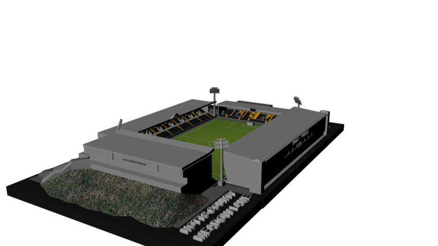 Notts County - Meadow Lane 3D Print 195809