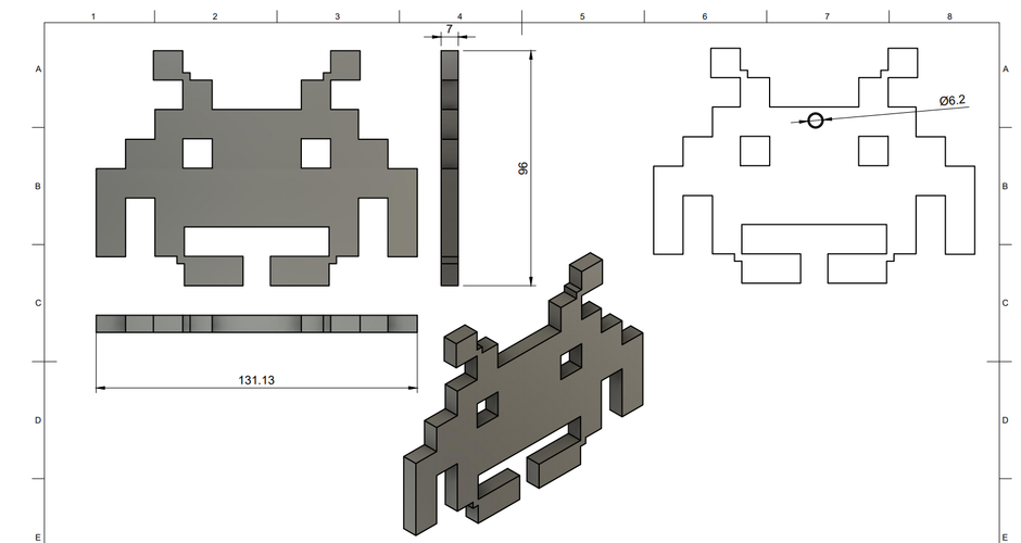 space_invader 3D Print 195875