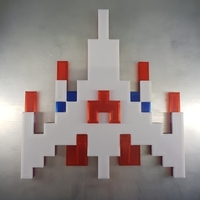 Galaga Ship - Retro 80's Gaming Icon - Thumbnail 2