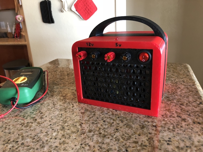 Another ATX Bench Power Supply w Cord Storage 3D Print 195972