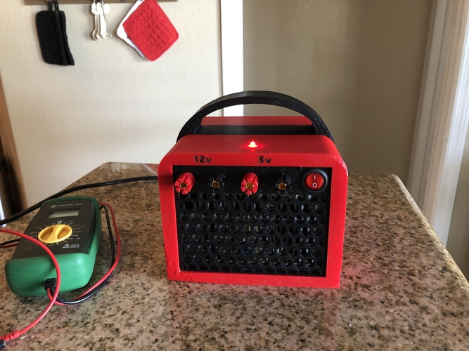 Another ATX Bench Power Supply w Cord Storage 3D Print 195975