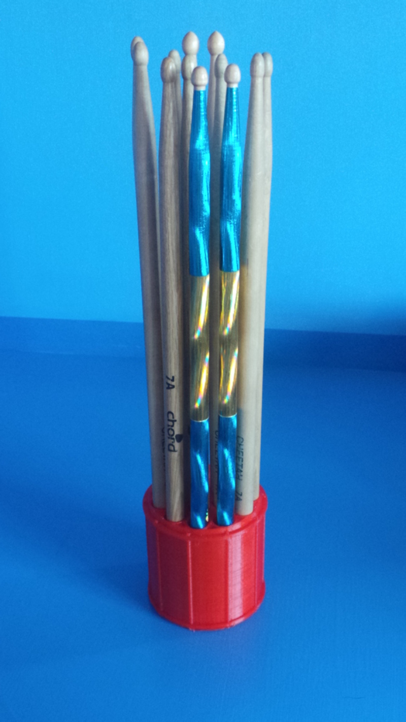 Drumstick storage drum