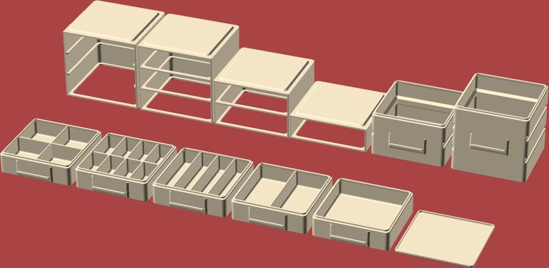 Stacking/Sliding Drawer Boxes