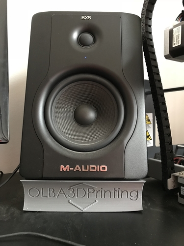 M-Audio BX5 D2 Speaker Stand (with Logo) 3D Print 196022