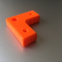 Small 20x20 - Corner Link ( Flat ) 3D Printing 196039
