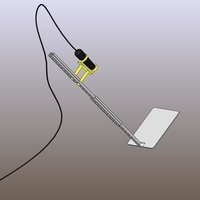 Small MicroScope & Microsoft LifeCam Stand 3D Printing 196058