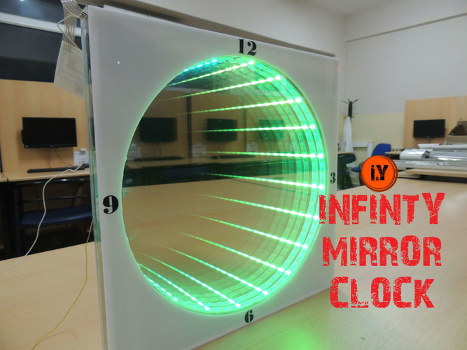 HOW TO MAKE AN INFINITY MIRROR CLOCK  3D Print 196163