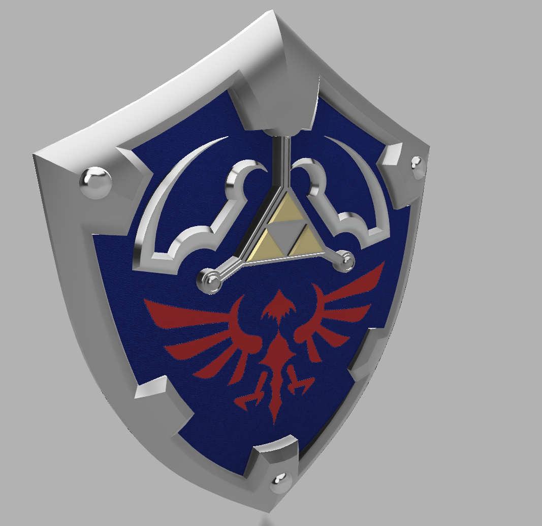 Hylian Shield from Zelda Breath of the Wild - Life Size - 3D model 3D  printable