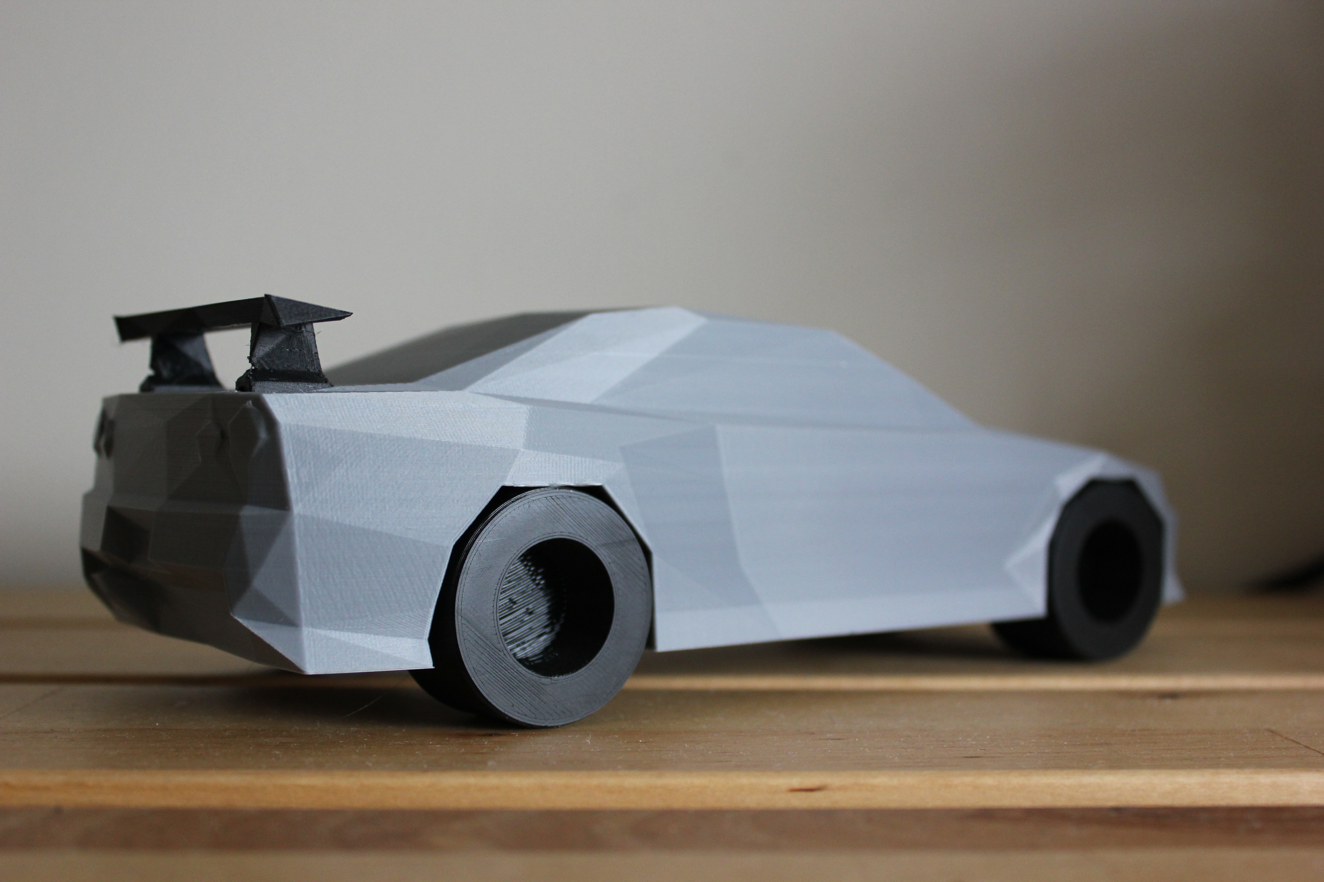 3d Printed Low Poly Nissan Skyline R34 Gtr By Dominimadesign