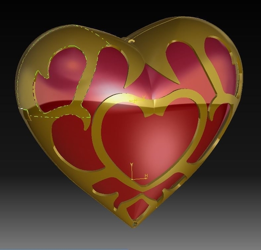 Zelda BOTW Heart Container 3D Print 196355