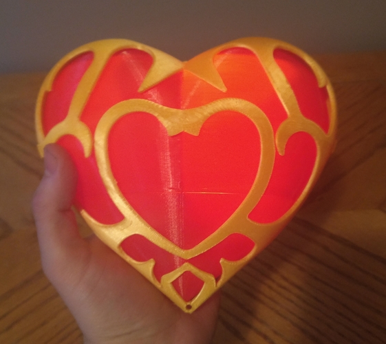 Zelda BOTW Heart Container 3D Print 196356