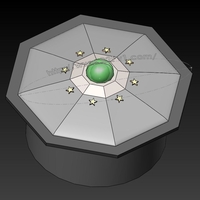 Small 70's Show Space Station Table 3D Printing 196399