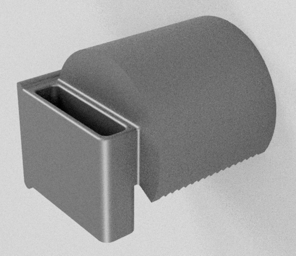 Toilet paper holder with mobile phone pocket 3D Print 196478