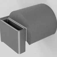 Small Toilet paper holder with mobile phone pocket 3D Printing 196478