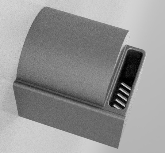 Toilet paper holder with mobile phone pocket 3D Print 196481