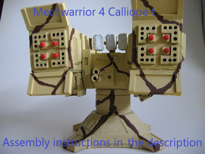 Mechwarrior 4 Calliope turrret 3D Print 196534