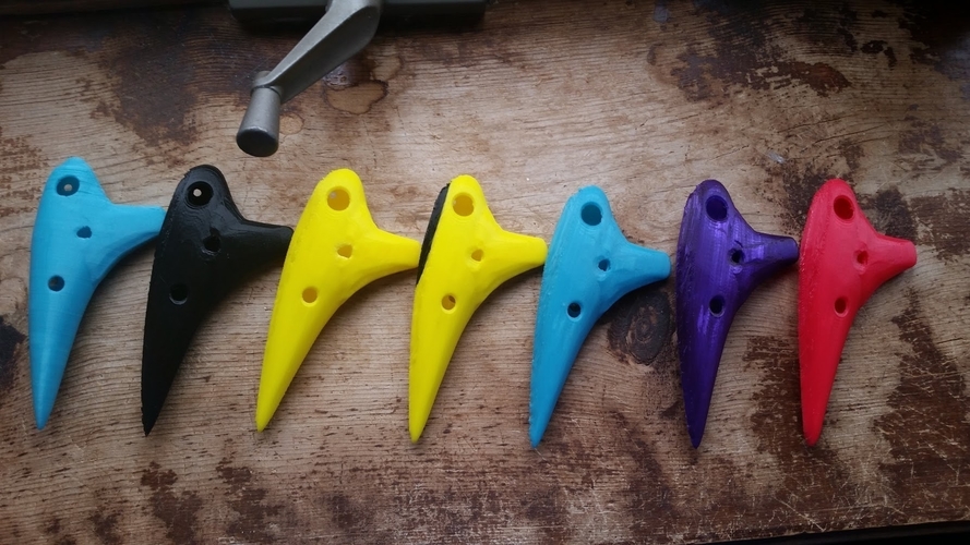 Working Soprano Ocarina - 12 Hole Transverse 3D Print 196682