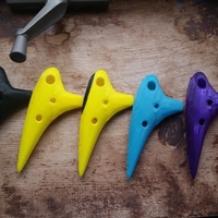 Working Soprano Ocarina - 12 Hole Transverse - Thumbnail 1