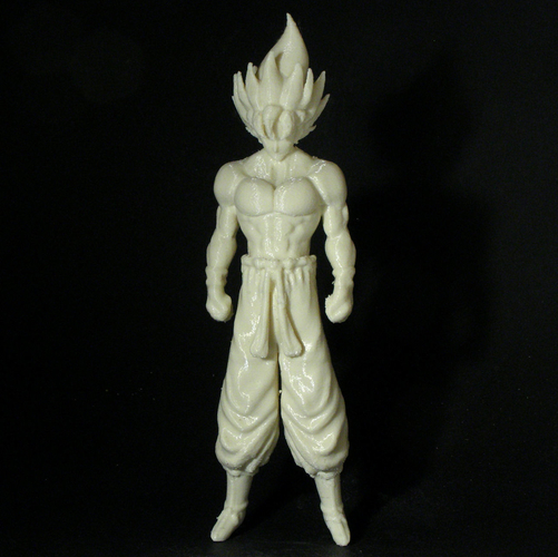 3D Printed Super Saiyan Goku - Dragon Ball Z by Gnarly 3D Kustoms | Pinshape