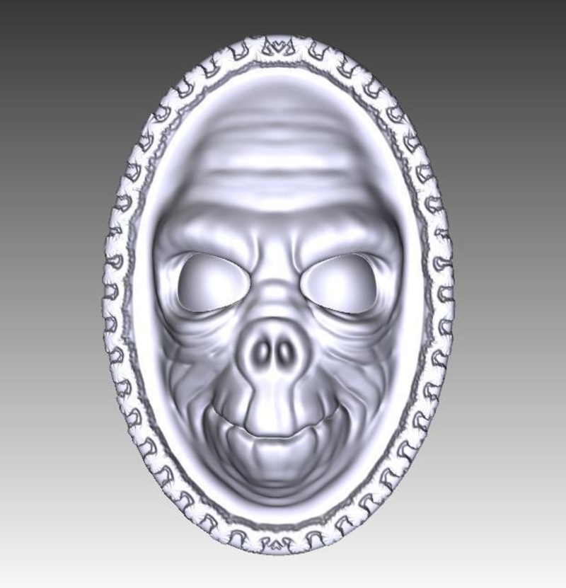 Creature Face Framed 01