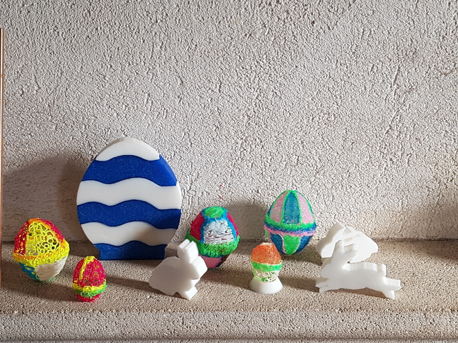 multicolored Easter eggs 3D Print 196912