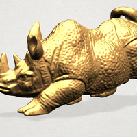 Small Rhinoceros 01Male 3D Printing 197088