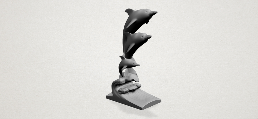 Three dolphin  3D Print 197195
