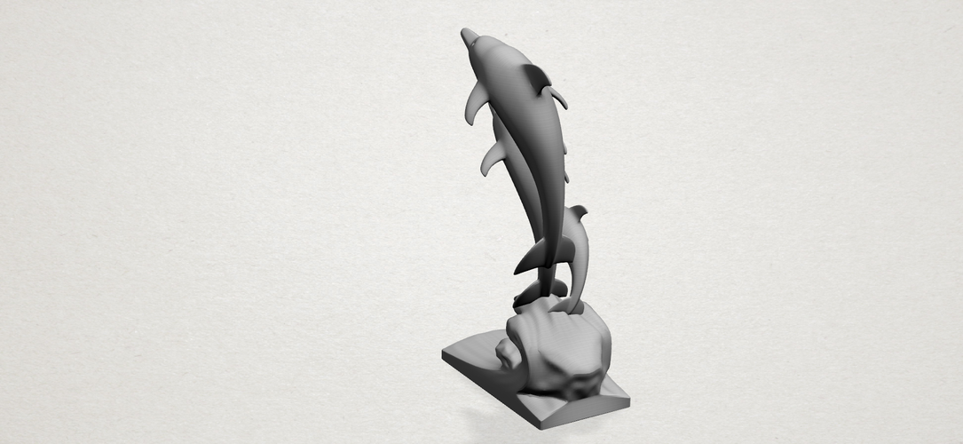 Three dolphin  3D Print 197197
