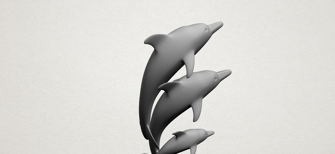 Three dolphin  3D Print 197199