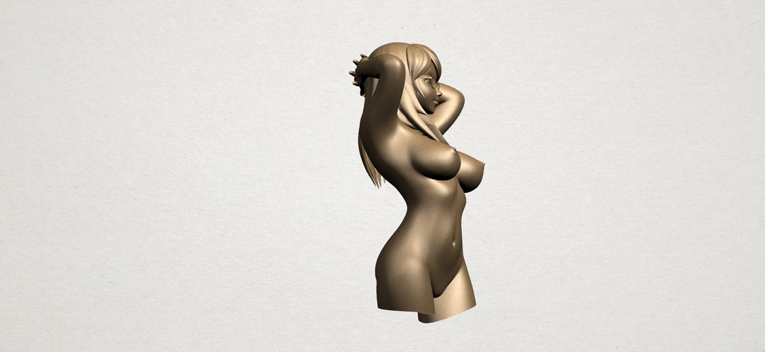 Naked Girl 01- half body 3D Print 197206