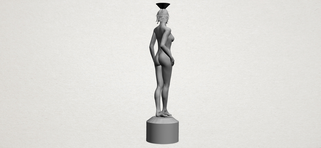 Naked Girl with Vase on Top 01 3D Print 197235