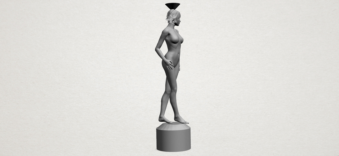 Naked Girl with Vase on Top 01 3D Print 197236