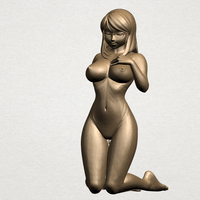 Naked girl - bended knees 01 - Thumbnail 3