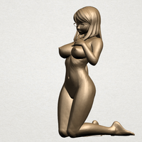 Naked girl - bended knees 01 - Thumbnail 4