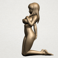 Naked girl - bended knees 01 - Thumbnail 5