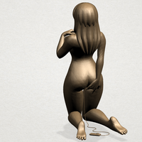 Naked girl - bended knees 01 - Thumbnail 7