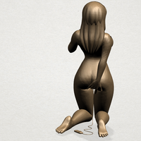 Naked girl - bended knees 01 - Thumbnail 8