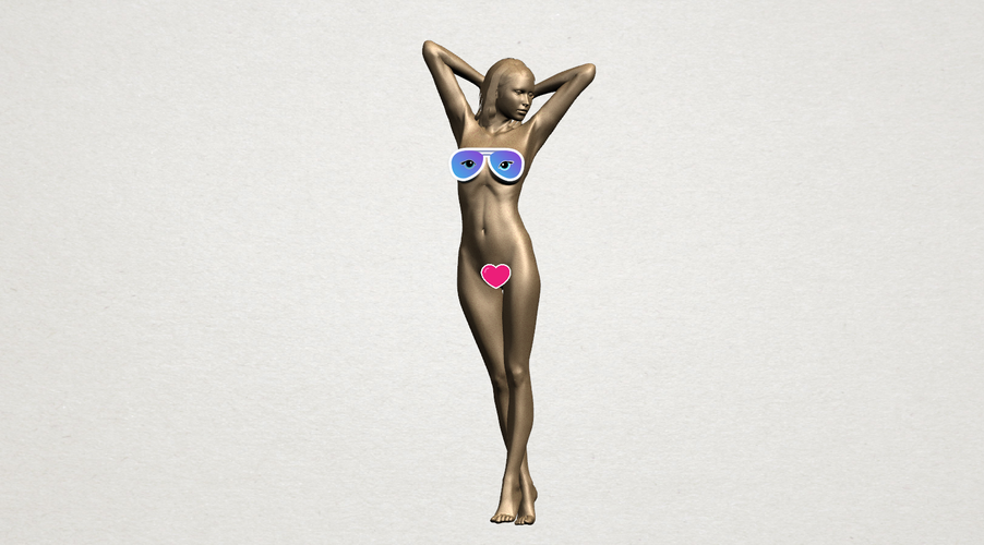 Naked Girl - Full Body 01 3D Print 197262