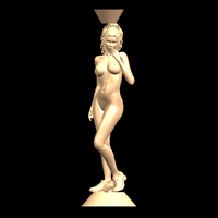 Naked girl with vase on top 02 - Thumbnail 1