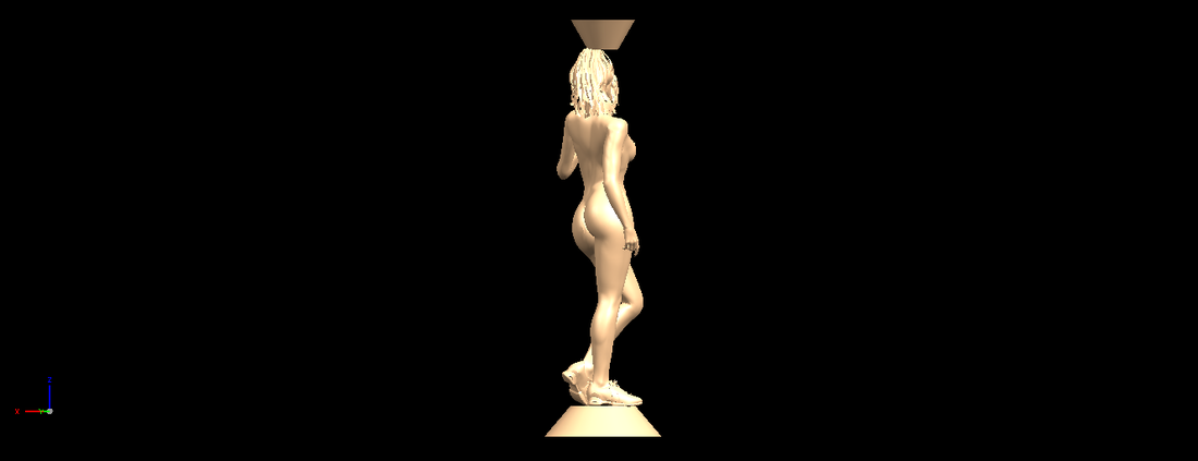 Naked girl with vase on top 02 3D Print 197322