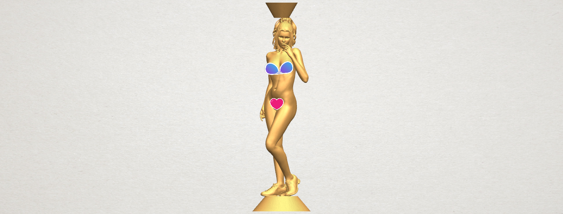 Naked girl with vase on top 02 3D Print 197326